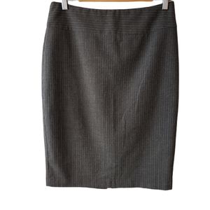 RW & CO Grey with Pink Pinstripe Skirt Size 10